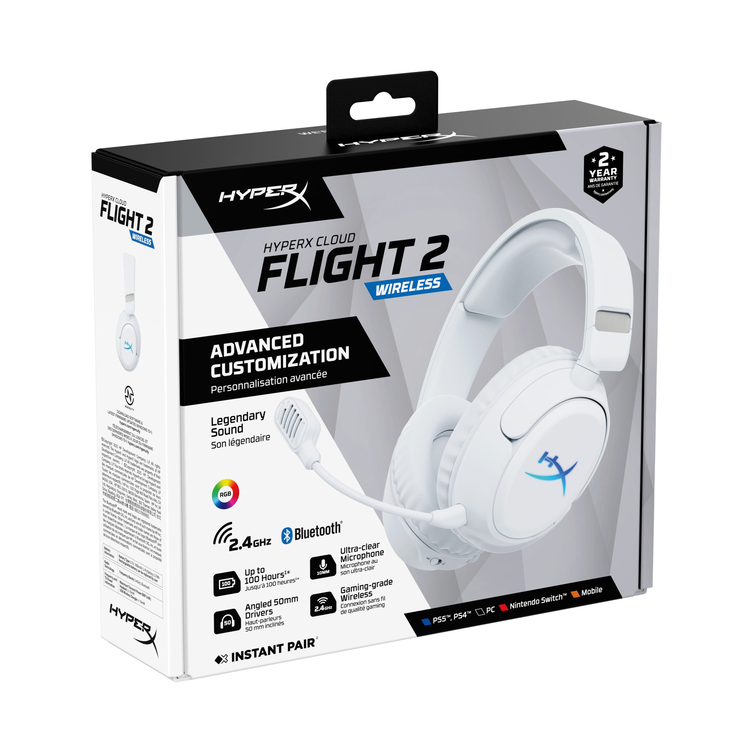 HyperX Cloud Flight 2 WL WHT GAM HS "B5VC5AA"