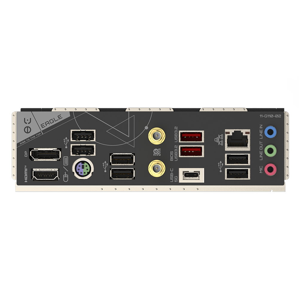 PLACI de BAZA Gigabyte AMD B650 | 4xDDR5 7600(OC) | 1xDP, 1xHDMI, 1xUSB-C, with USB 3.2 Gen 1, 2xUSB 3.2 Gen 2 Type-A, 6 x USB 2.0/1.1 ports, 1xRJ-45 port, 3xjacks | ATX "B650 EAGLE AX"