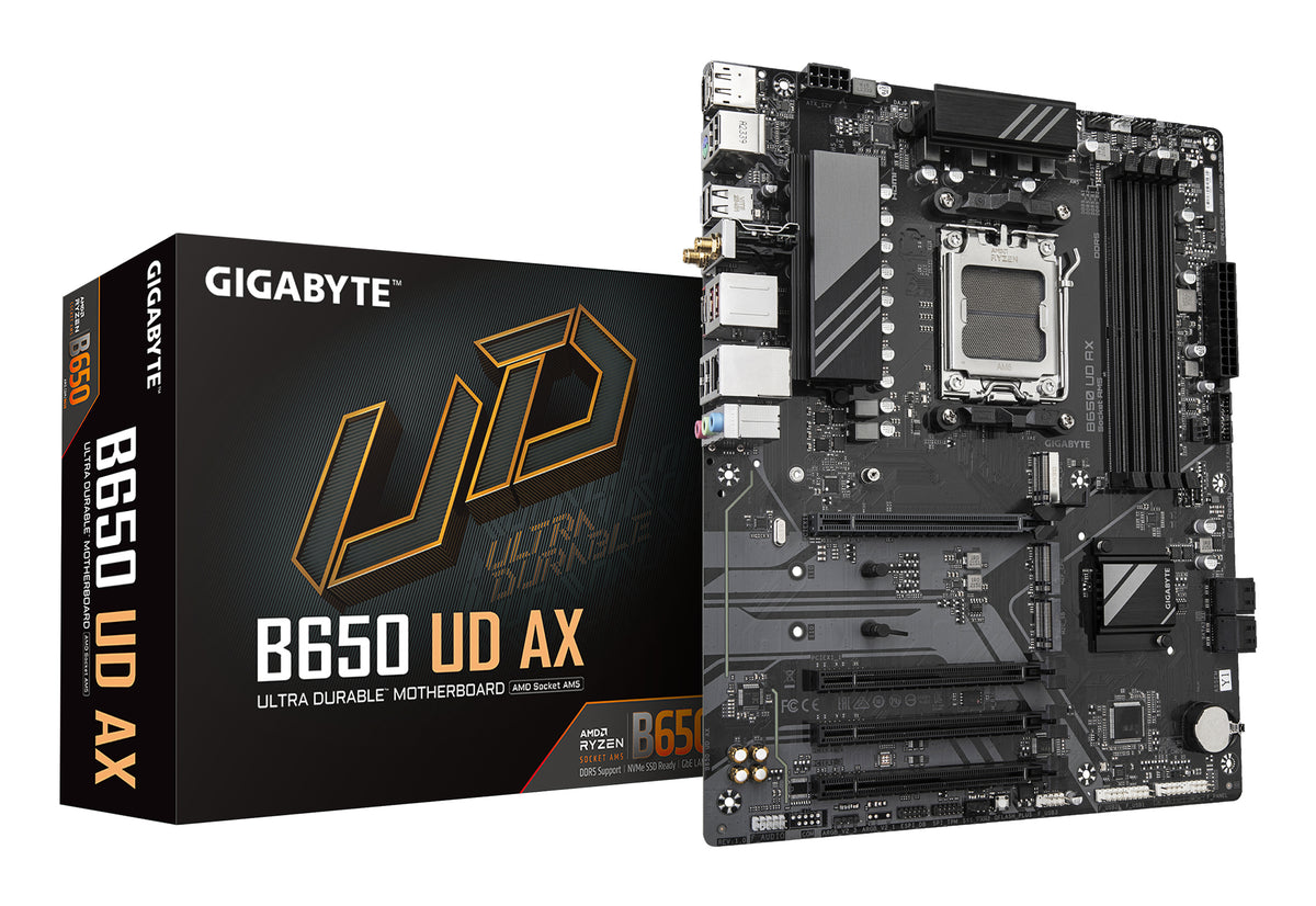 Placa de baza GIGABYTE B650 UD AX, AM5, DDR5, ATX, Negru 