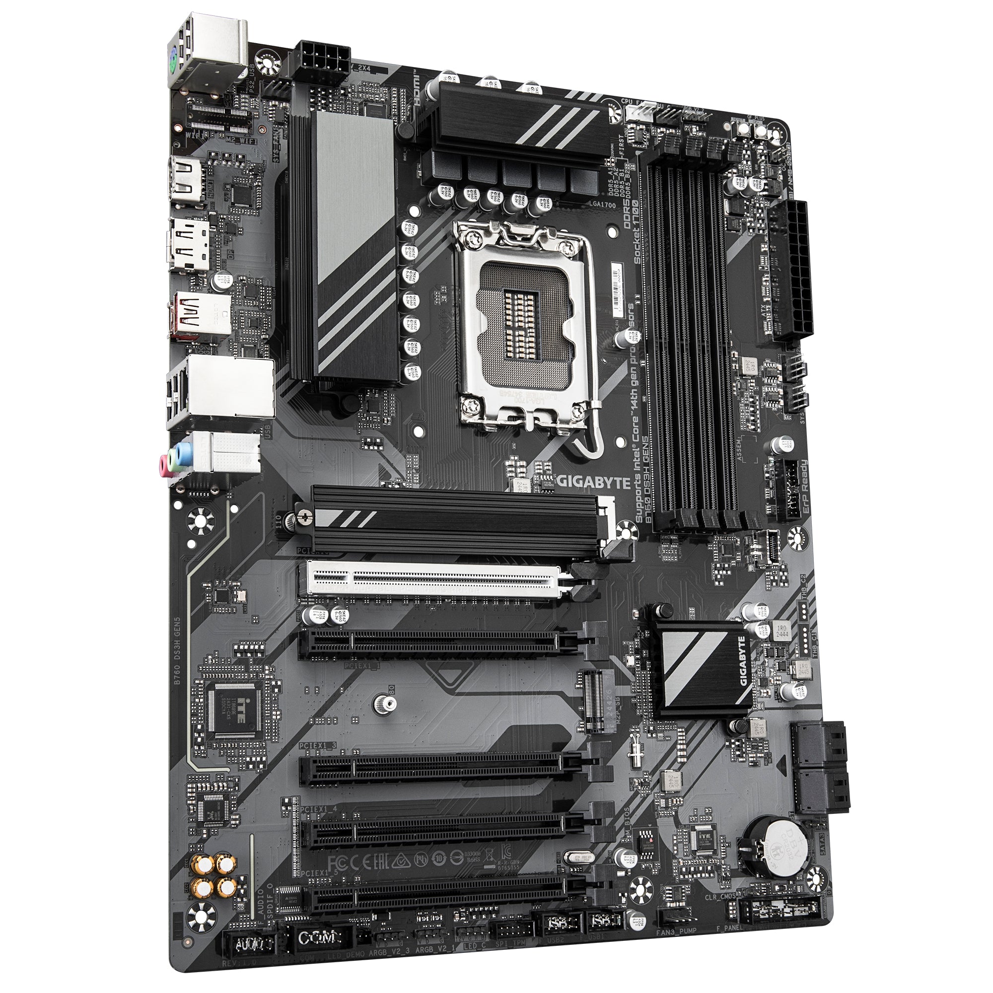 Placa de baza GIGABYTE B760 DS3H GEN5, LGA1700, ATX, Negru "B760 DS3H GEN5"