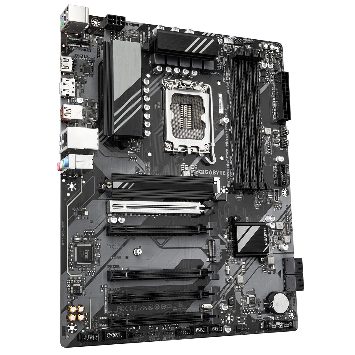 Placa de baza GIGABYTE B760 DS3H GEN5, LGA1700, ATX, Negru 