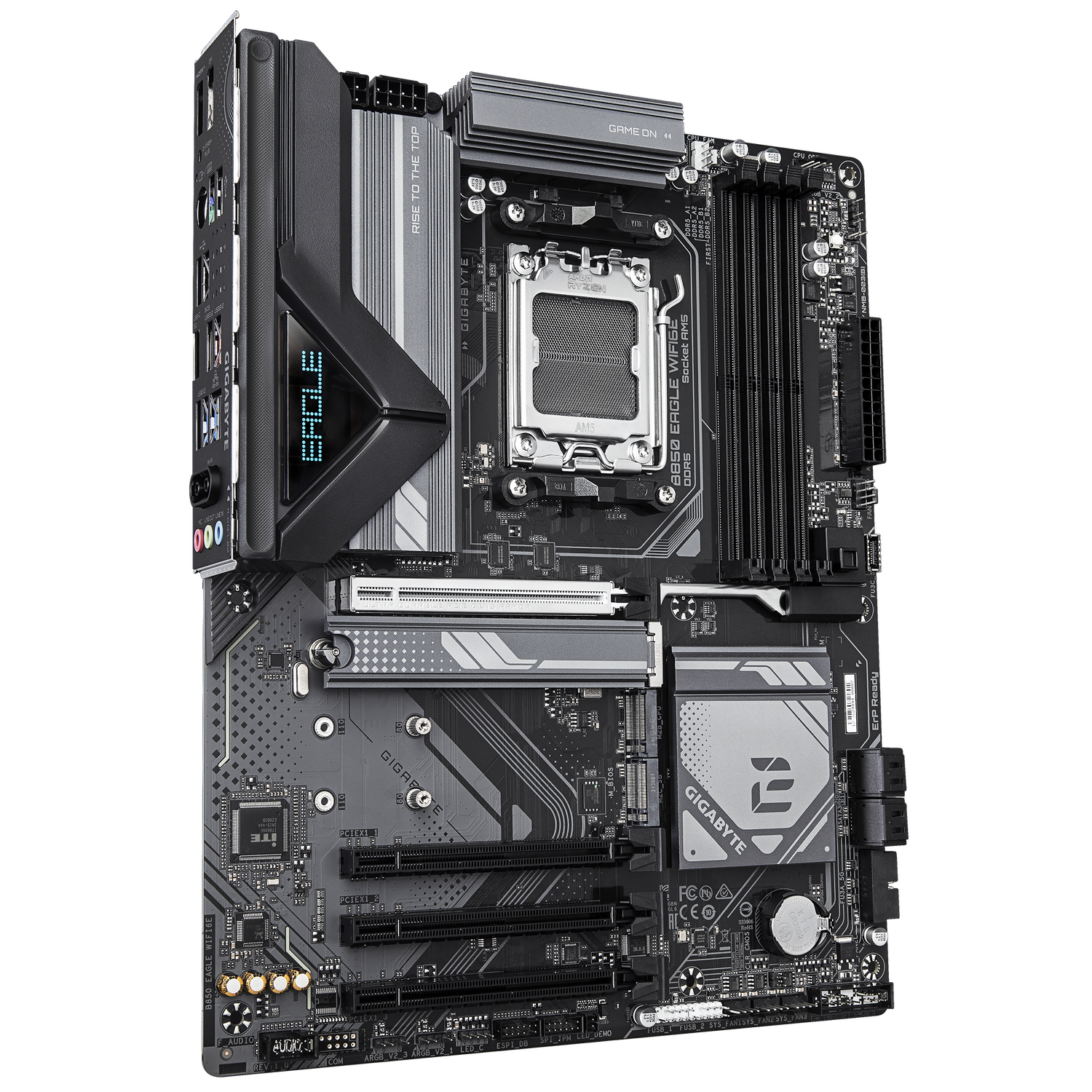 Placa de baza GIGABYTE B850 EAGLE WIFI6E, AM5, DDR5, Wi-Fi, BT, ATX, Negru "B850 EAGLE WIFI6E"