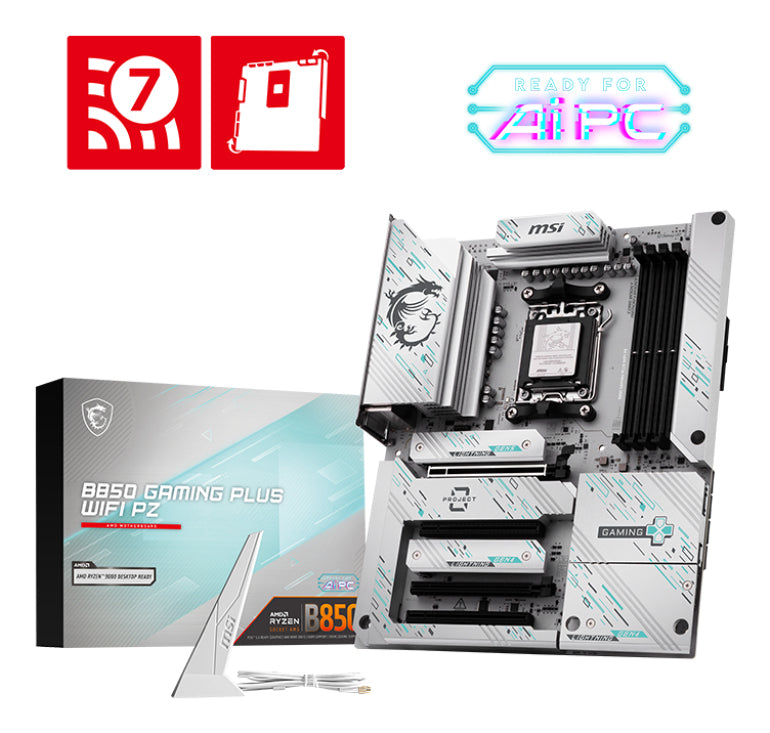 Placa de baza MSI B850 GAMING PLUS WIFI PZ 