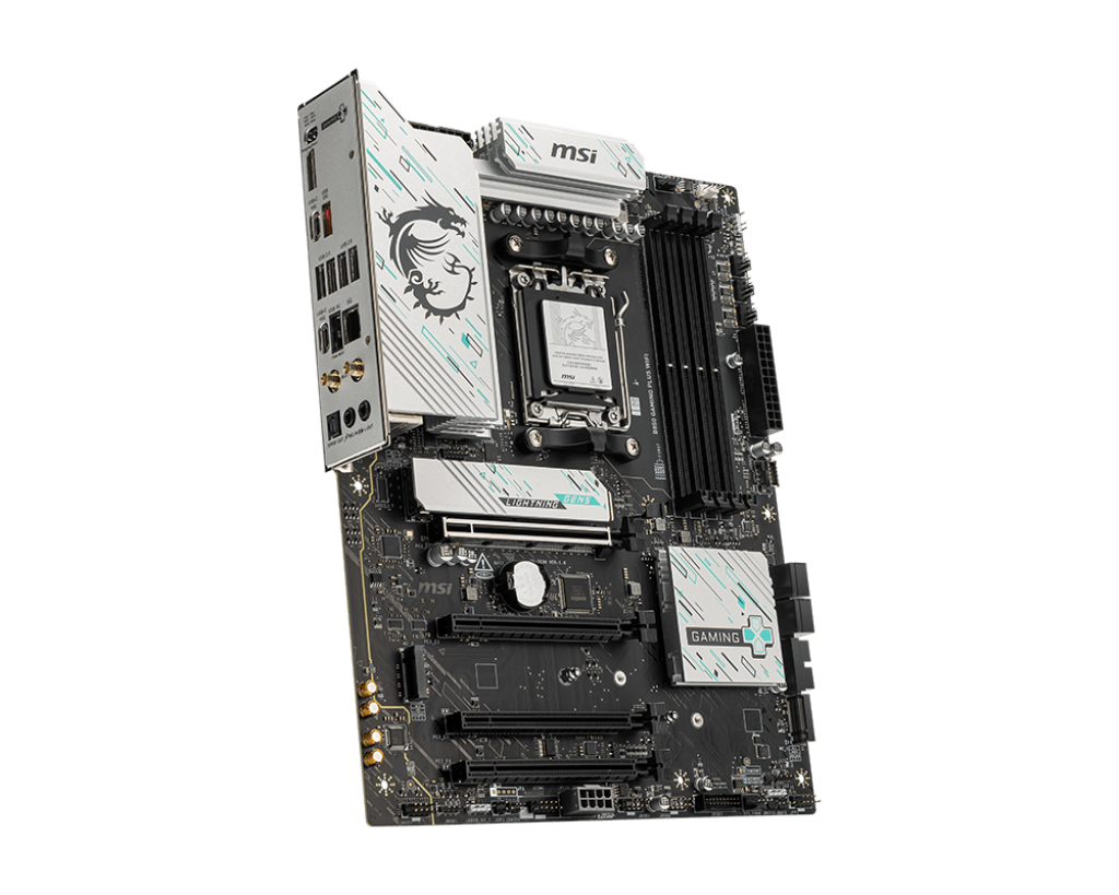 MSI B850 GAMING PLUS WIFI, ATX, Socket AM5, 4x DDR5, 4x PCIe 3.0 x16 slot, 3x M.2 slot, 4x USB 2.0, 1x USB 5Gbps, 1x USB 10Gbps, 2x USB 10Gbps Type-C, DP, 7.1 HD Audio, "B850_GAMING_PLUS_WIFI"
