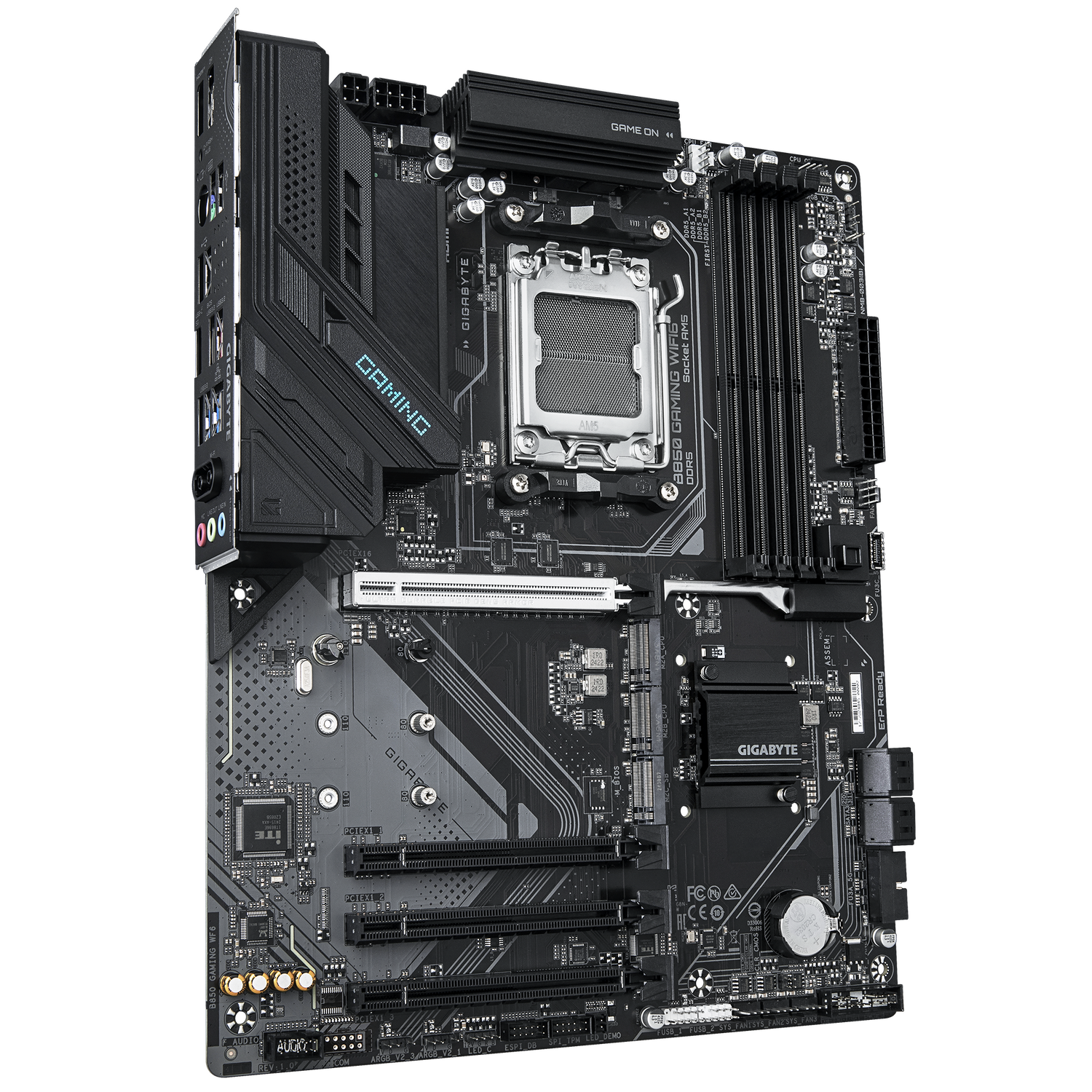 Placa de baza GIGABYTE B850 GAMING WIFI6, AM5, DDR5, Wi-Fi, BT, ATX, Negru "B850 GAMING WF6"