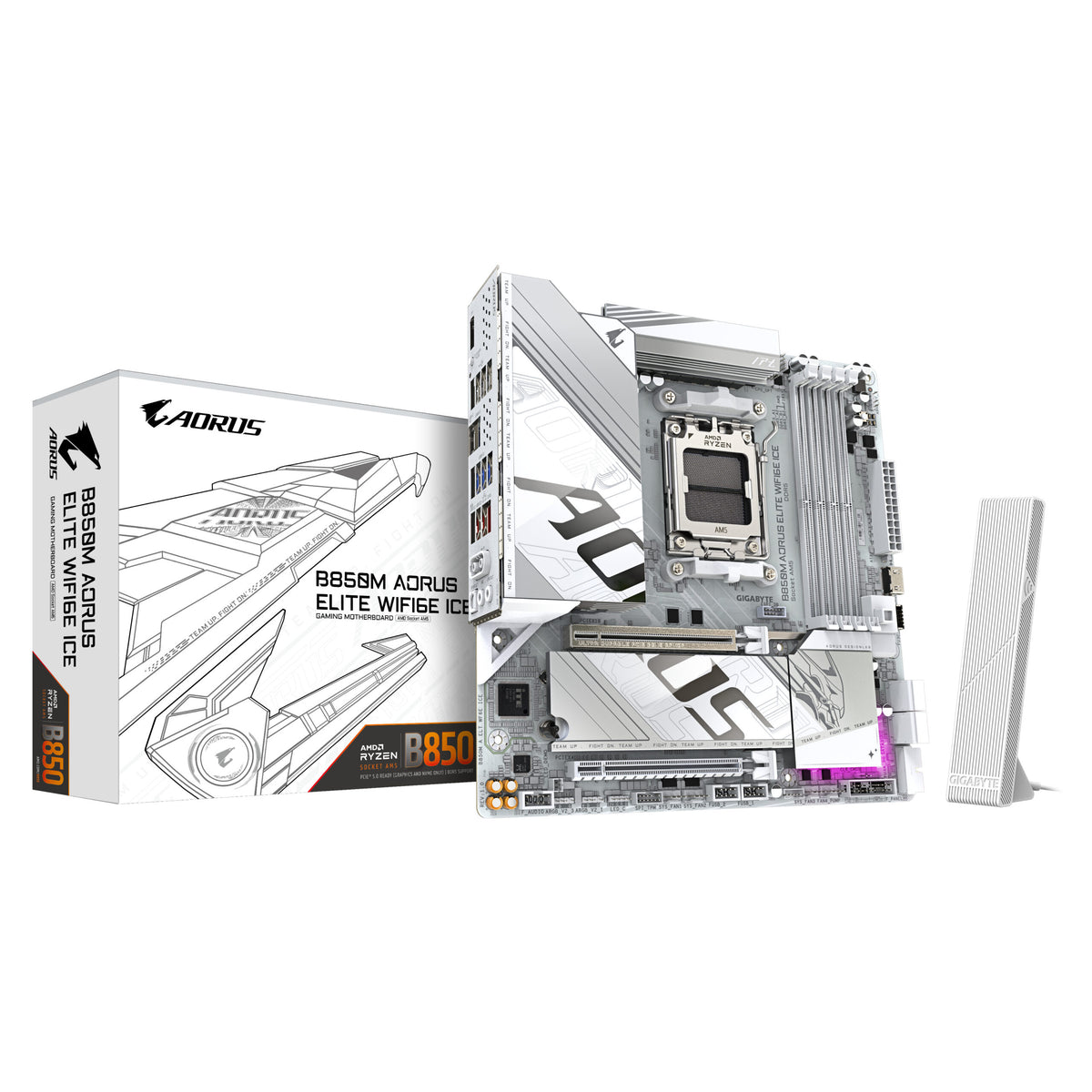 B850M AORUS ELITE WIFI6E ICE 