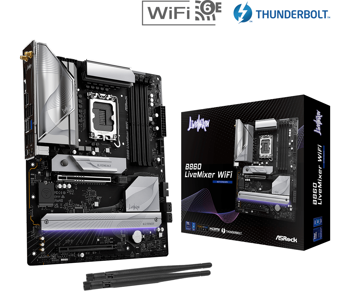 MB Asrock B860 LIVEMIXER WIFI AM5 