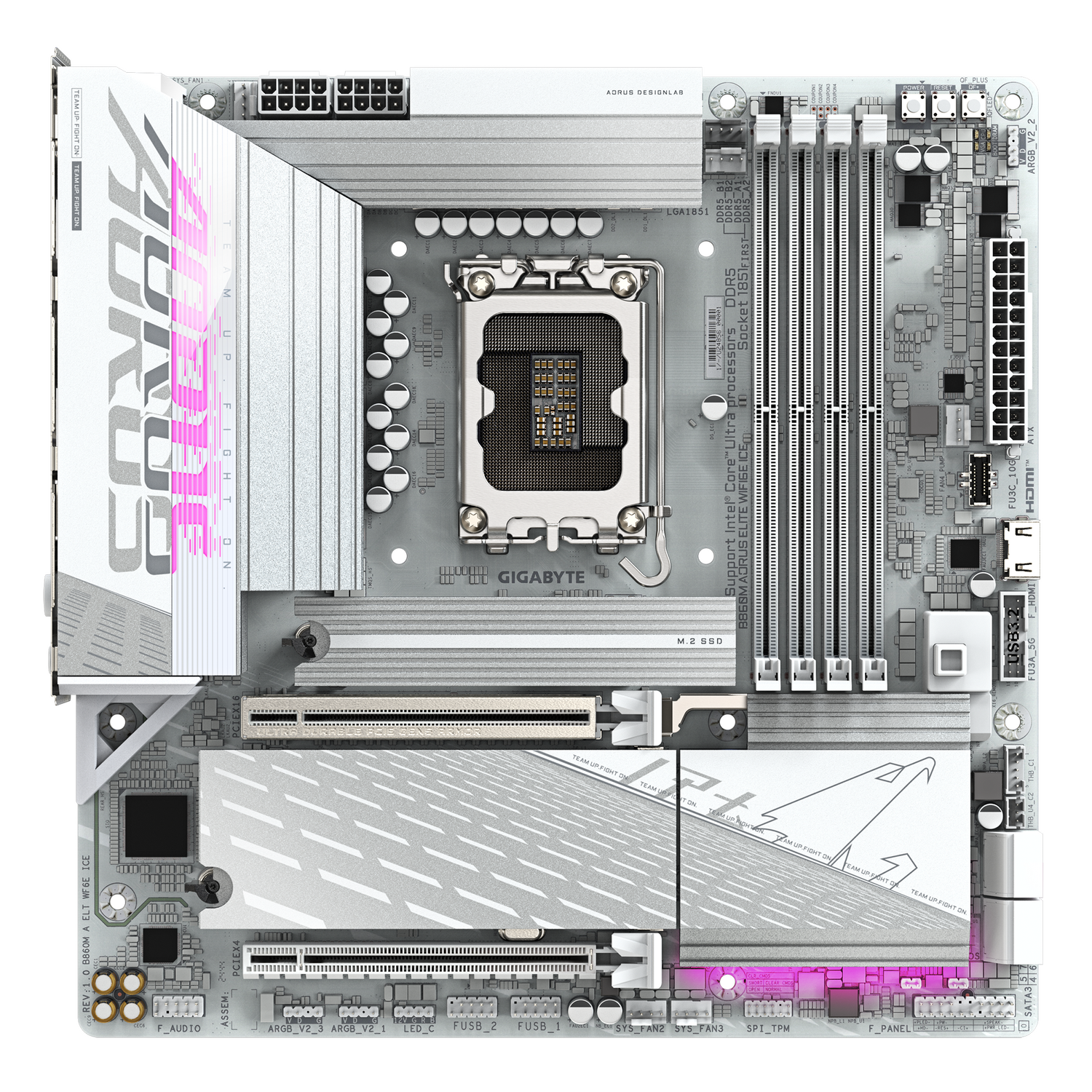 Placa de baza GIGABYTE B860M A ELT WF6E ICE "B860M A ELT WF6E ICE"