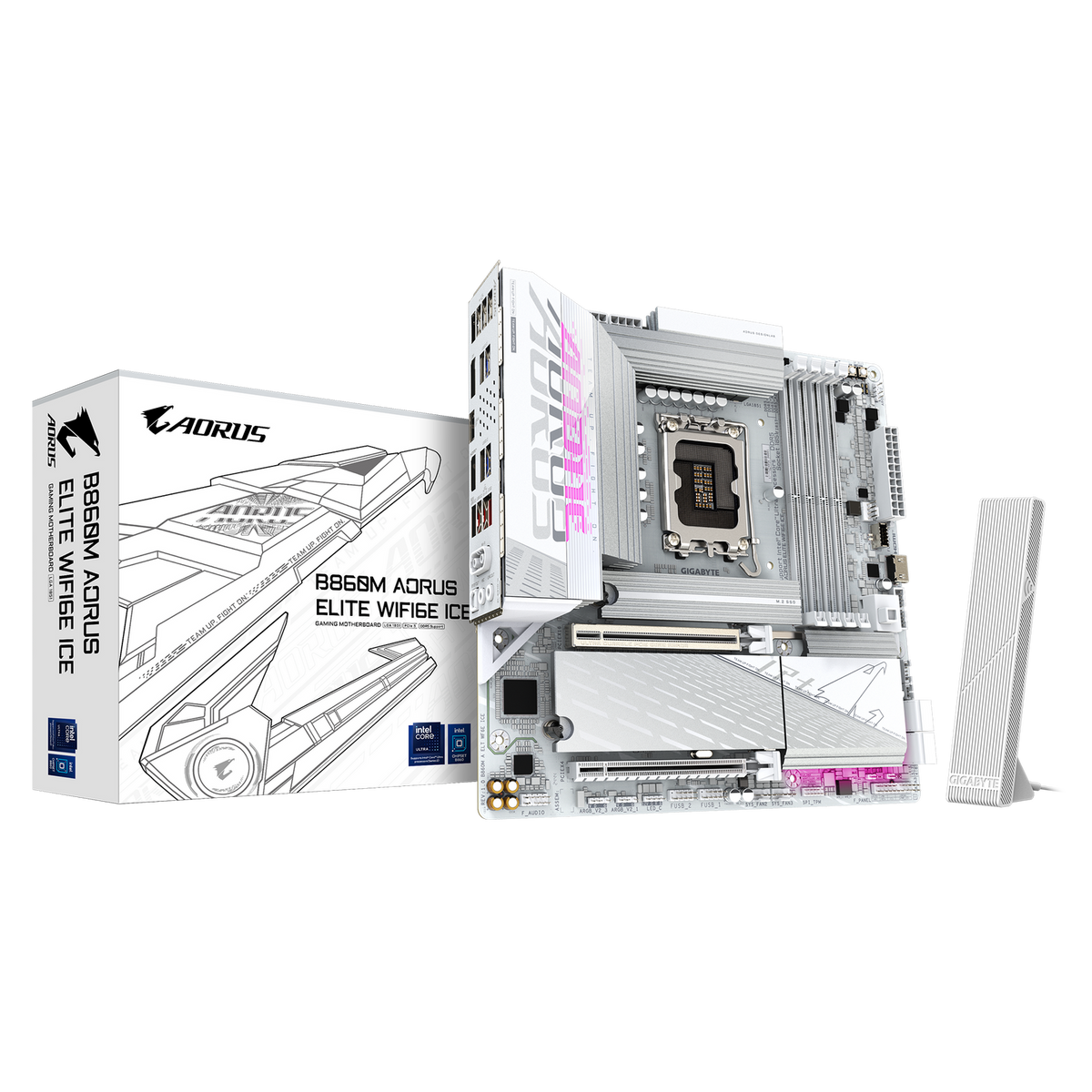 Placa de baza Gigabyte B860M A ELT WF6E ICE 