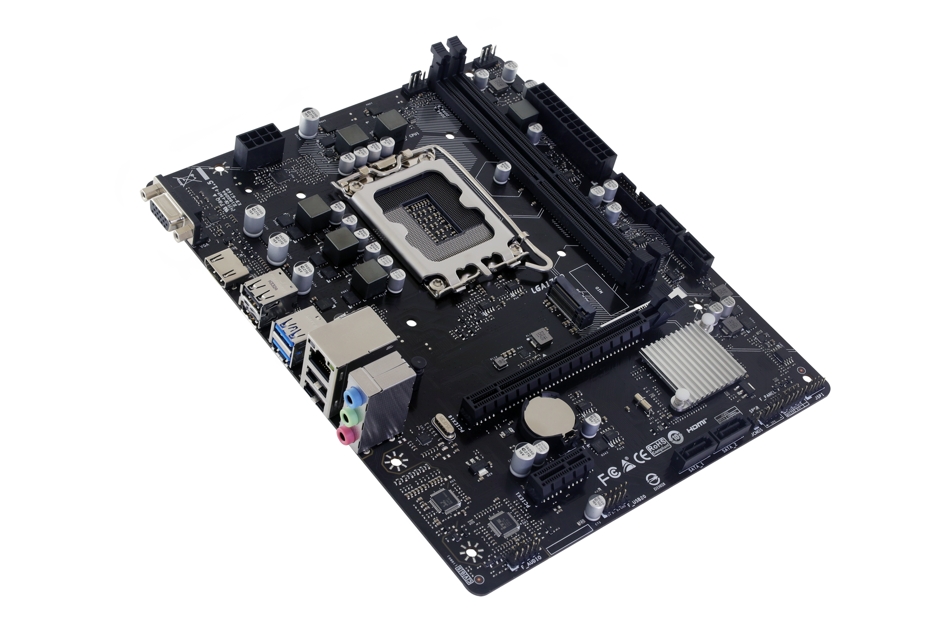 Placa de baza Biostar "H610MHC 2.0", skt. LGA 1700, chipset Intel H610, mATX, 2 x DDR4 max. 64 GB, USB 3.2 gen 1, 4 x SATA, 1 x M.2, PCIe 4.0, HDMI, VGA, "H610MHC 2.0"