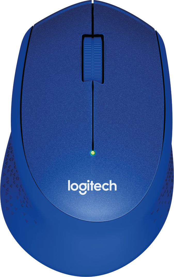 MOUSE LOGITECH, "M330 Silent", PC sau NB, wireless, 2.4GHz, optic, 1000 dpi, butoane/scroll 3/1, , albastru, "910-004910"