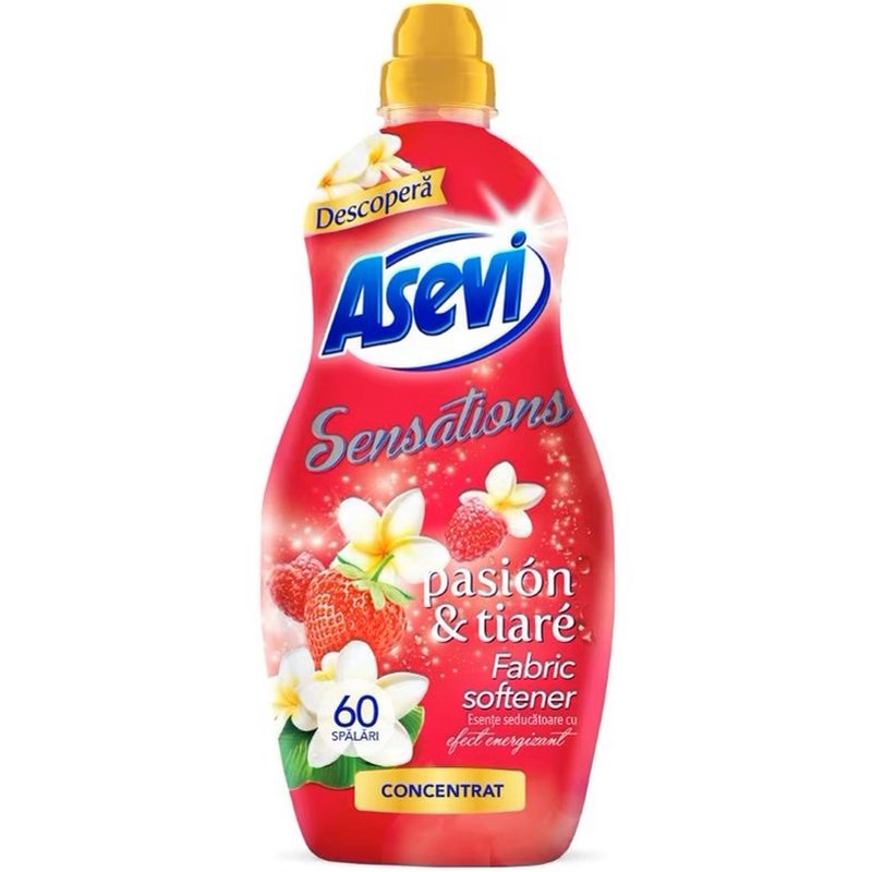 Balsam pentru Rufe, Asevi, 1.44 L Concentrat Pasion Tiare 60 spalari