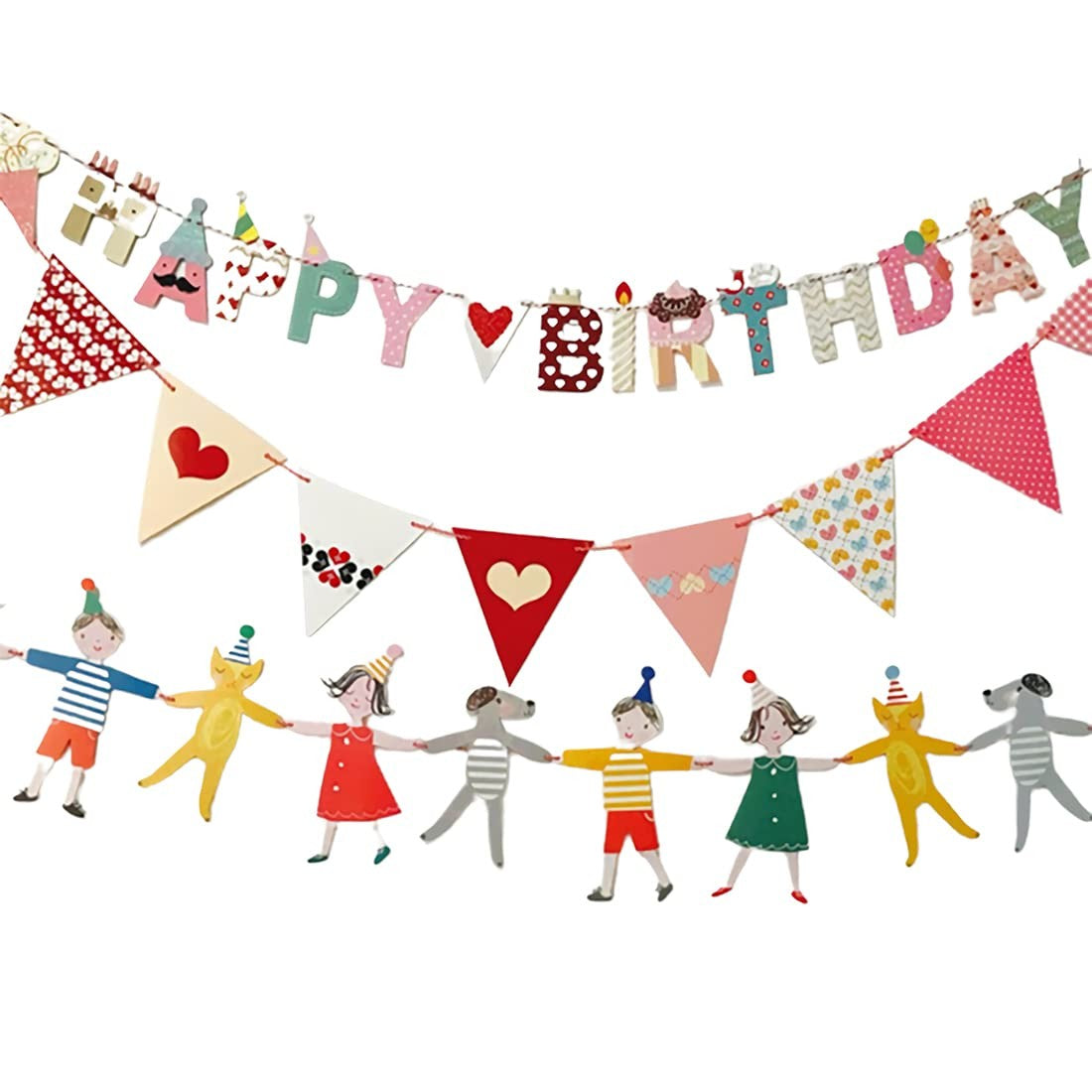Banner Happy Birthday 100x200 cm, Rola de Ata Inclusa, Tematica Candy, Multicolor