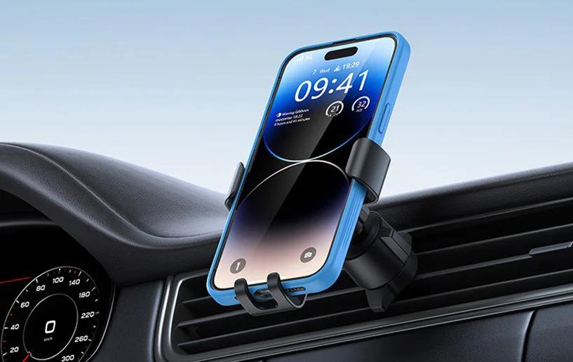 SUPORT AUTO Baseus Metal Age III pt. SmartPhone, gravitational, fixare grila ventilatie, metal "C40467600111-01" - 6932172663629