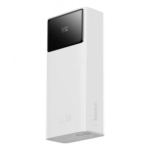 POWER BANK Baseus Star-Lord Digital Display, 30000mAh, 22.5W, 2 x USB; 1 x USB Type-C, digital display pt. status baterie, total 3A, alb, "PPXJ080102" - 6932172620721