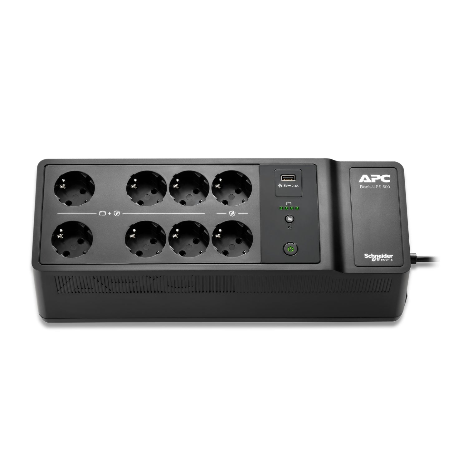 APC Back-UPS 500VA 8 schuko outlets 230V 1 USB charging port "BE500G2-GR"