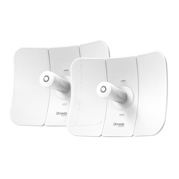BRIDGE WIRELESS Ultra Range TP-Link, Omada 5GHz 867Mbps, raza de actiiune 15 km, 1 x Gigabit RJ45, 802.3af PoE In "Beam Bridge 5 UR KIT"