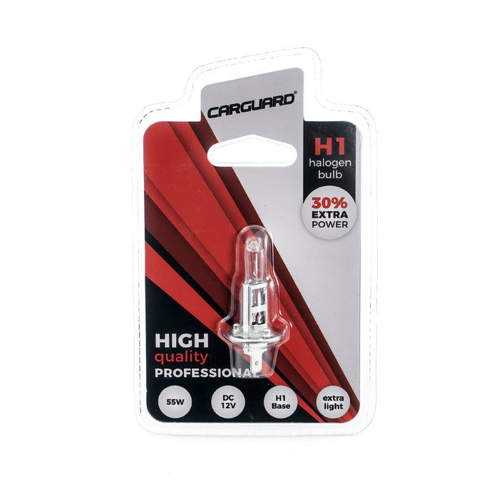 Bec halogen H1, 55 W, +30% intensitate CarGuard BHA001