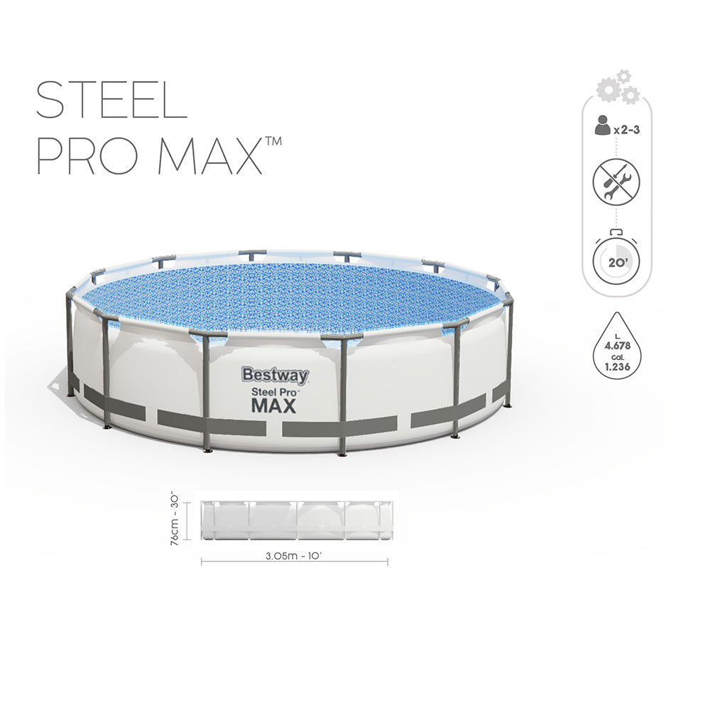 Piscina cadru metalic Bestway, 305x76 cm, 4.700 litri