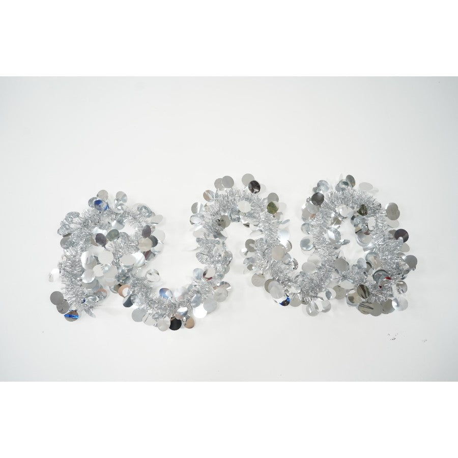 Beteala Craciun, argintiu, marimea: 2 m x 11 cm material:folie PVC, interior/exterior