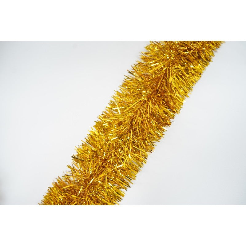 Beteala Craciun, aur, marimea: 2 m x 11 cm material:folie PVC, interior/exterior
