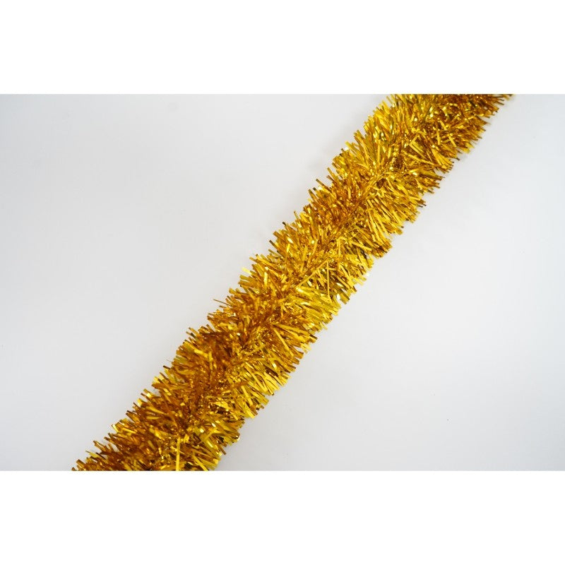 Beteala Craciun, auriu, marimea: 2 m x 5 cm material:folie PVC, interior/exterior