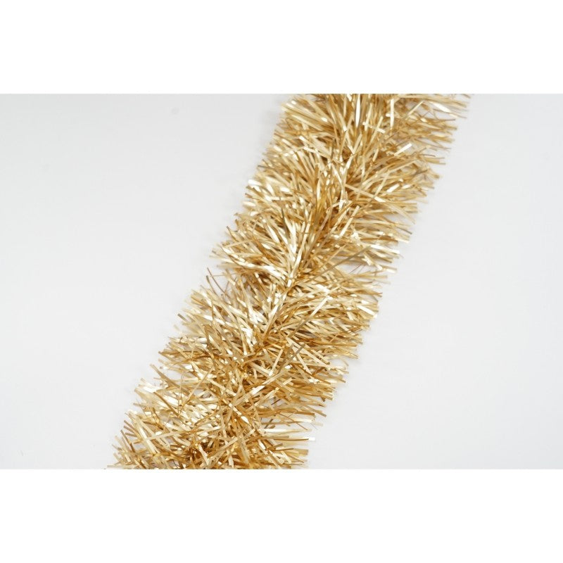 Beteala Craciun, auriu, marimea: 2 m x 9 cm material:folie PVC, interior/exterior