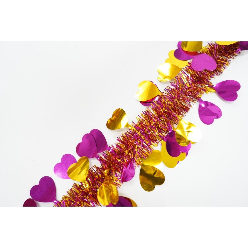 Beteala Craciun, auriu, marimea: 2 m x 9 cm x 9 cm material:folie PVC, interior/exterior