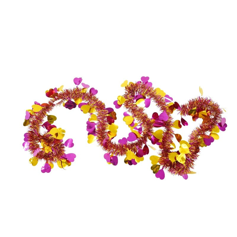 Beteala Craciun, auriu, marimea: 2 m x 9 cm x 9 cm material:folie PVC, interior/exterior