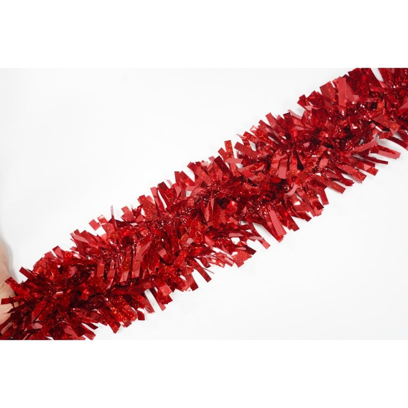 Beteala Craciun, roșu, marimea: 2 m x 9 cm material:folie PVC, interior/exterior