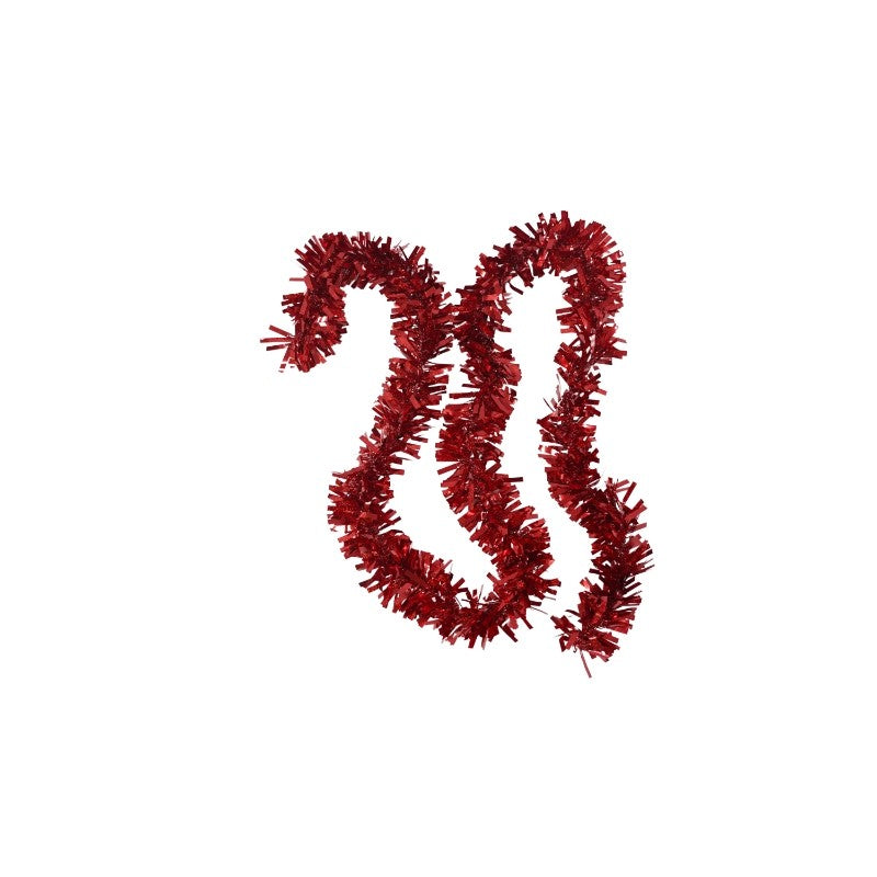 Beteala Craciun, roșu, marimea: 2 m x 9 cm material:folie PVC, interior/exterior