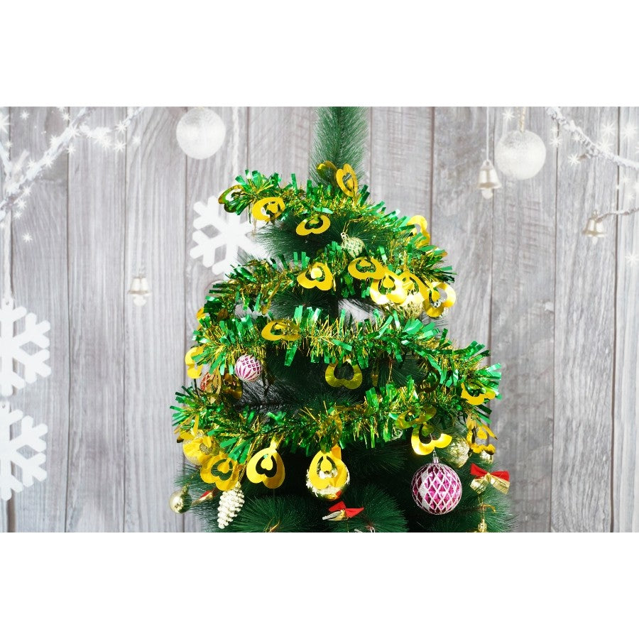 Beteala Craciun, verde, marimea: 2 m x 11 cm x 9 cm material:folie PVC, interior/exterior