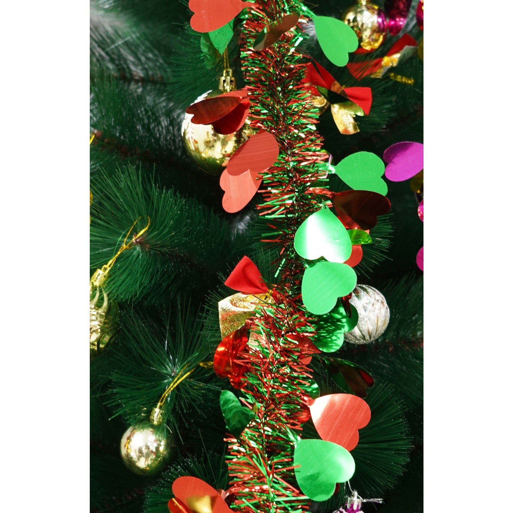 Beteala Craciun, verde, marimea: 2 m x 9 cm x 9 cm material:folie PVC, interior/exterio
