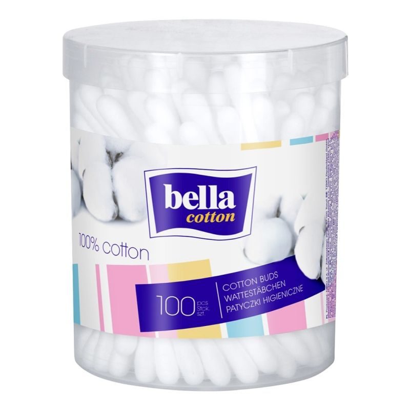 Betisoare, Bella, Urechi100 buc Cutie Rotunda
