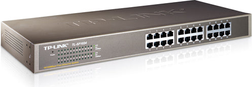 SWITCH TP-LINK 24 porturi 10/100Mbps. carcasa metalica. rackabil "TL-SF1024"