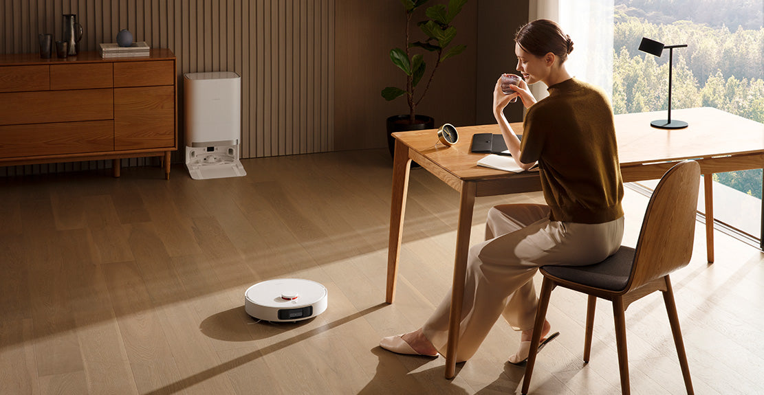 Robot de aspirare Xiaomi X20+ EU BHR8124EU, 6000Pa, colectare automata a prafului in 10 secunde, rezervor de apa 4 l, 75 W, alb "BHR8124EU "