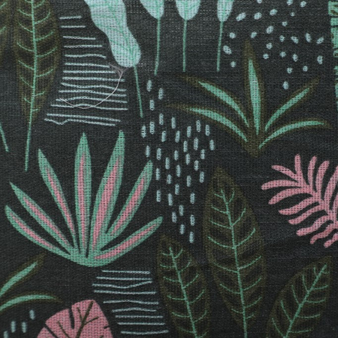 Cutie de Depozitare Pliabila, Impermeabila, cu Snur, Capacitate 100 L, cu Manere, 50x50x40cm, Model Frunze, Verde