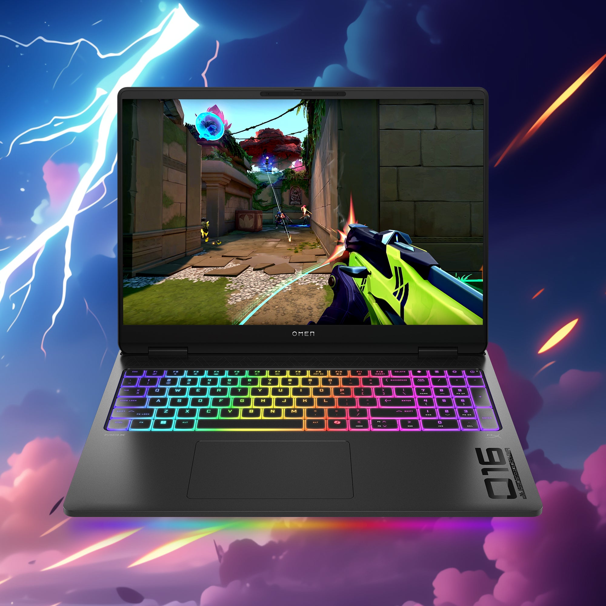 Gaming 16 OMEN MAX 16-ah0011nn, WQXGA OLED 48-240Hz, Procesor Intel® CoreTM Ultra 7 255HX (30M Cache, up to 5.20 GHz), 32GB DDR5, 1TB SSD, GeForce RTX 5070 Ti 12GB, Free DOS, Shadow Black "BJ3G1EA" (timbru verde 3.5 lei)