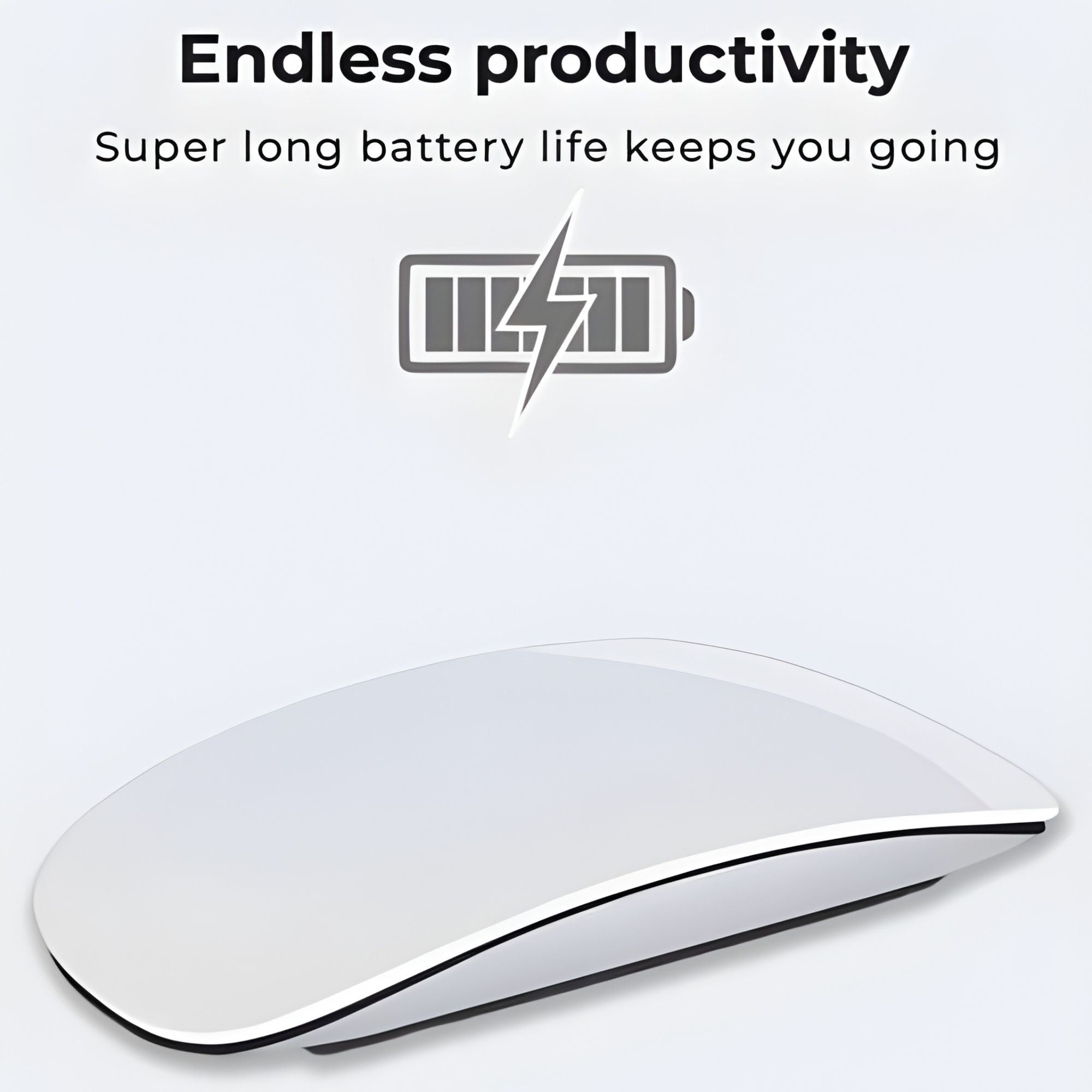 Mouse Wireless cu Gesturi, Bluetooth, Reincarcabil, Ultra Subtire, 1600 DPI, Silentios, Design Elegant si Compact, Compatibil cu Laptop/PC, Telefon si Tableta, Ideal pentru Birou si Calatorii, Alb