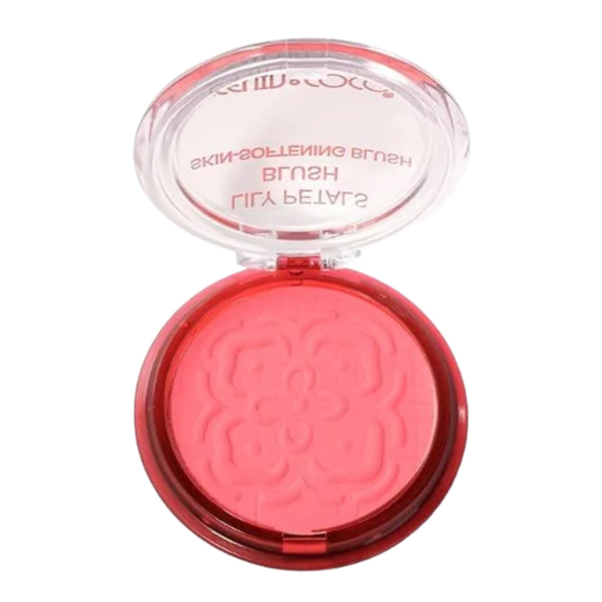 Blush Compact KEVIN & COCO Lily Petals, Model Dream, 9.3 g, Finish Natural, Efect Proaspat si Luminos, 7.5 x 7.5 x 2.1 cm, Roz Pudrat