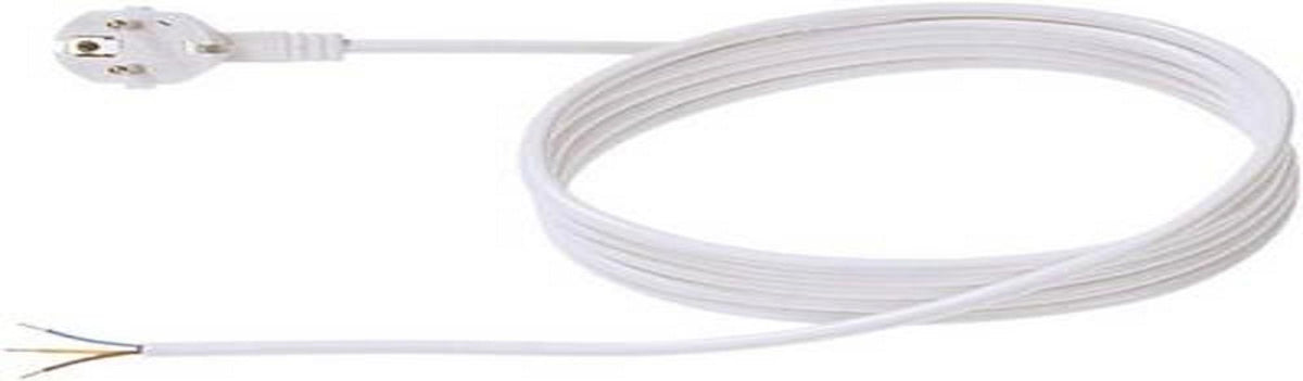 Bachmann Cordon alimentare H05VV-F 3G1, 3m, Alb 