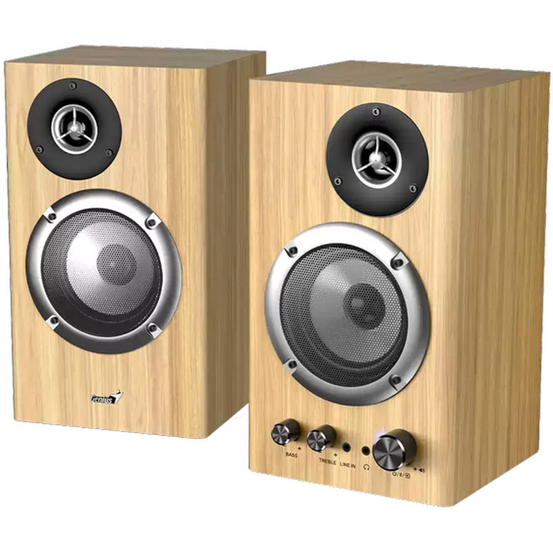 BOXE GENIUS 2.0, bluetooth, RMS: 50W (2 x 25W), bass control, treble control, mufa casti, Line-in 3.5mm, pine wood, "SP-HF1812BT" "31730055403"