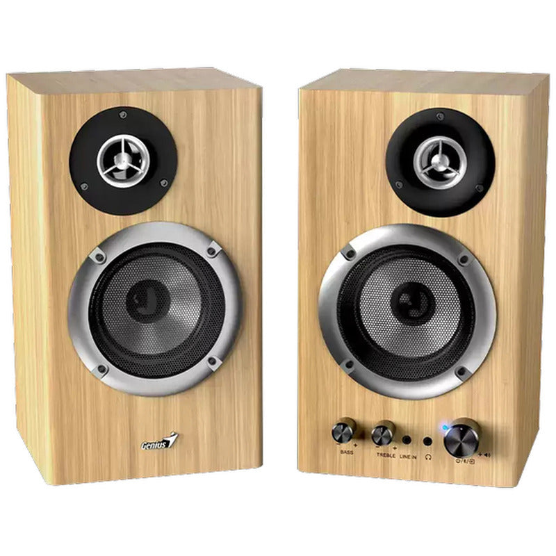 BOXE GENIUS 2.0, bluetooth, RMS: 50W (2 x 25W), bass control, treble control, mufa casti, Line-in 3.5mm, pine wood, "SP-HF1812BT" "31730055403"