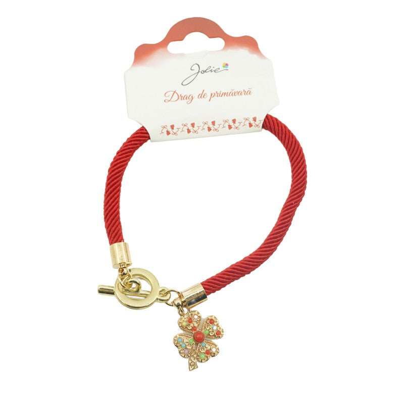 Martisor Bratara Aurie V12 Trifoi