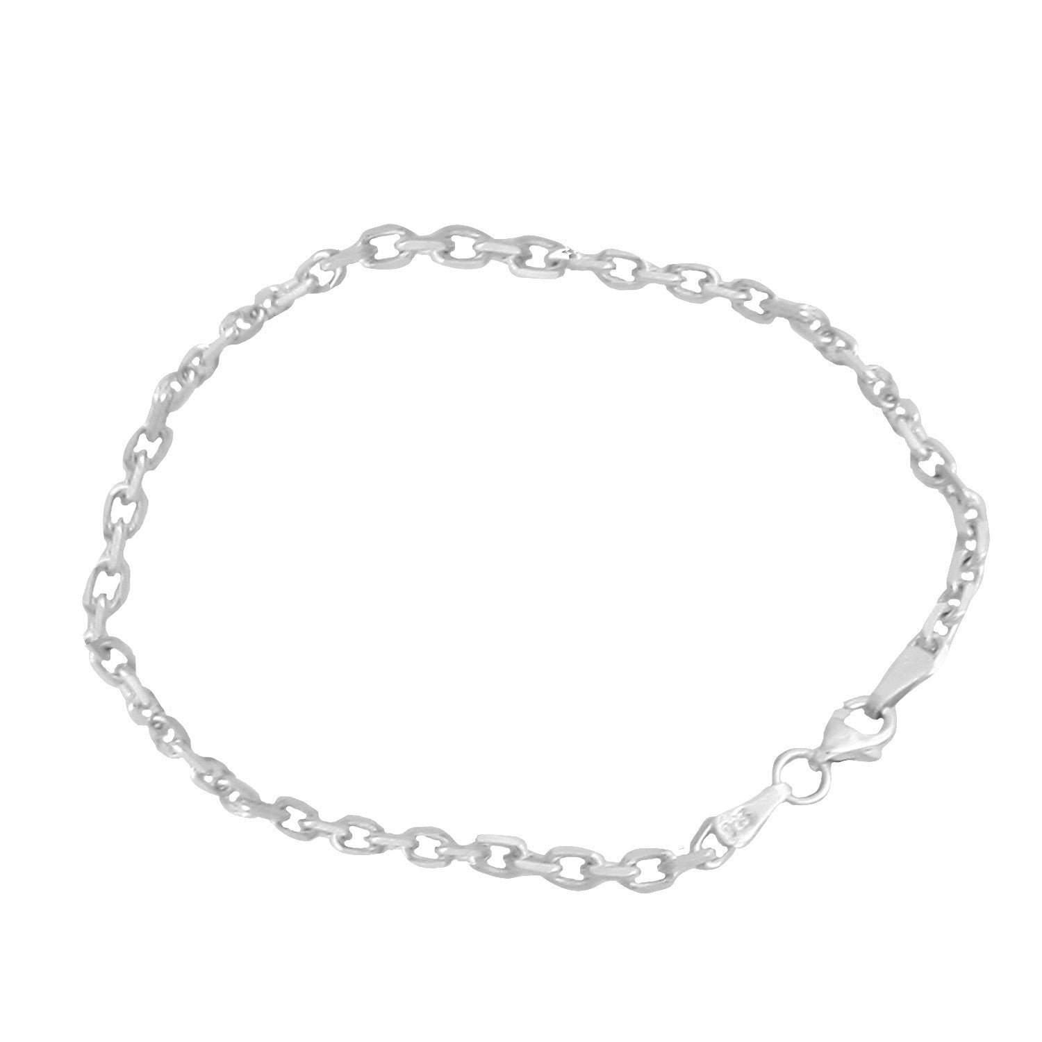 Bratara din Argint 925 Unisex cu Zale Patrate