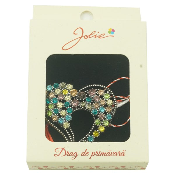 Brosa Multicolora model Inima