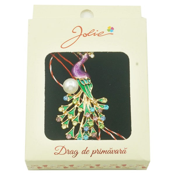 Brosa Multicolora model Paun