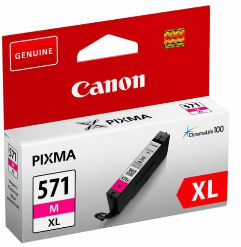 Cartus Cerneala Original Canon Magenta, CLI-571XLM, pentru Pixma MG5750|MG5751|MG6850|MG6851|MG7750|MG7751|MG7752|TS5050|TS5051|TS5053|TS5055|TS6050|TS8050|TS9050 , , , "BS0333C001AA"