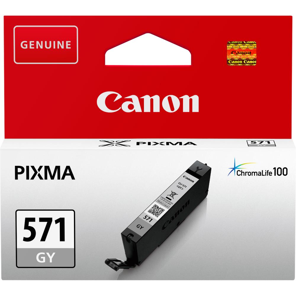 Cartuș Cerneala Original Canon Grey, CLI-571GY, pentru Pixma MG5750|MG5751|MG6850|MG6851|MG7750|MG7751|MG7752|TS5050|TS5051|TS5053|TS5055|TS6050|TS8050|TS9050, 7ml, 