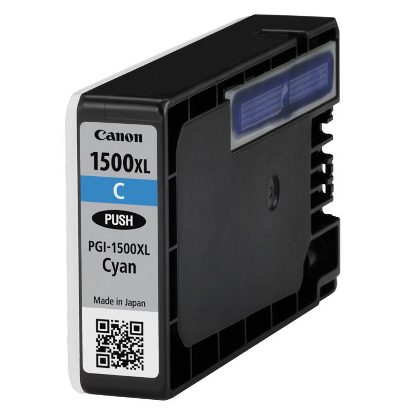 Cartus Cerneala Original Canon Cyan, PGI-1500XLC, pentru Maxify MB2050|MB2150|MB2350|MB2750, , , "BS9193B001AA"